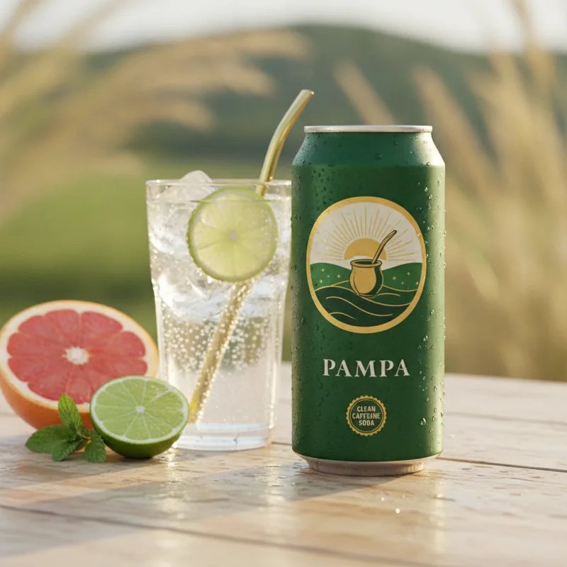 Pampa Citrus — sparkling yerba mate with grapefruit and lime