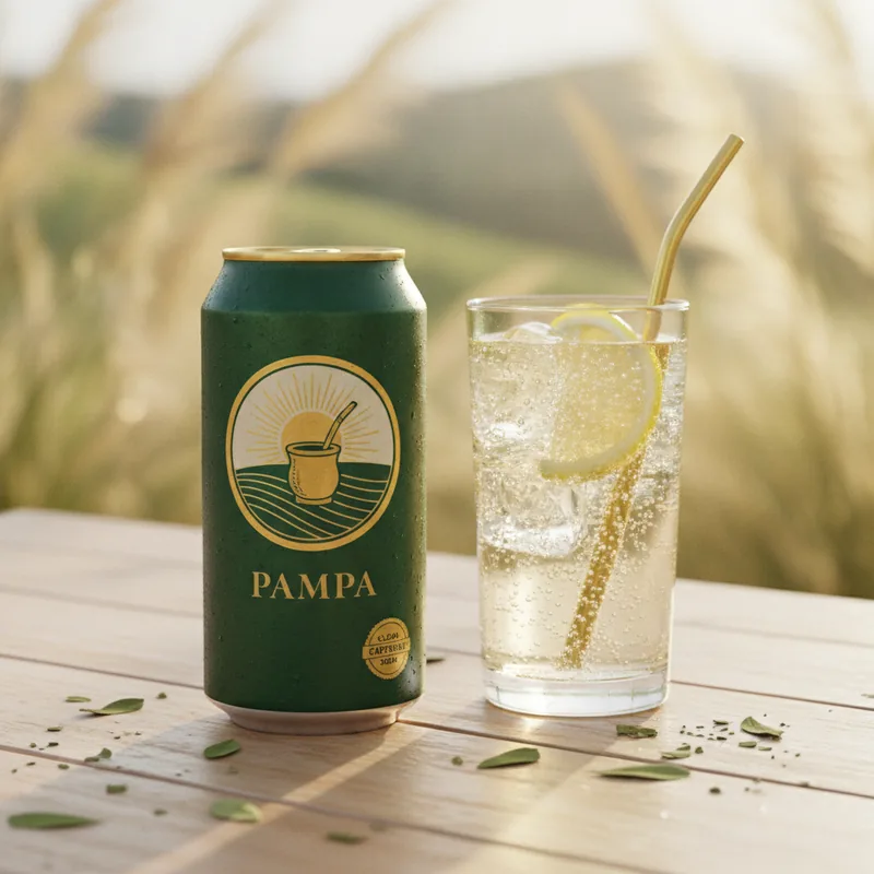 Pampa Classic — sparkling yerba mate with lemon